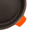 Batterie de cuisine en fonte émaillée orange 2 pièces BergHOFF Neo avec poêle à frire de 10 po et poêle à griller de 11 po