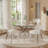  Round Glass Pedestal Dining Set-1152120749-1152120750-1150474000