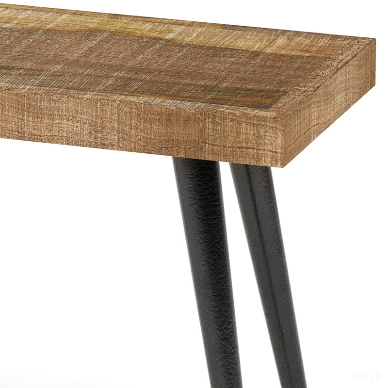 Banc en bois de manguier massif Durham