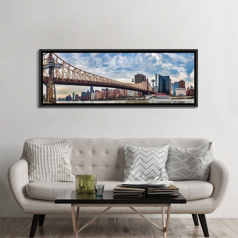 Reproduction de photo sur toile, H 12 po x l 36 po x P 1,5 po, Toile avec cadre noir
