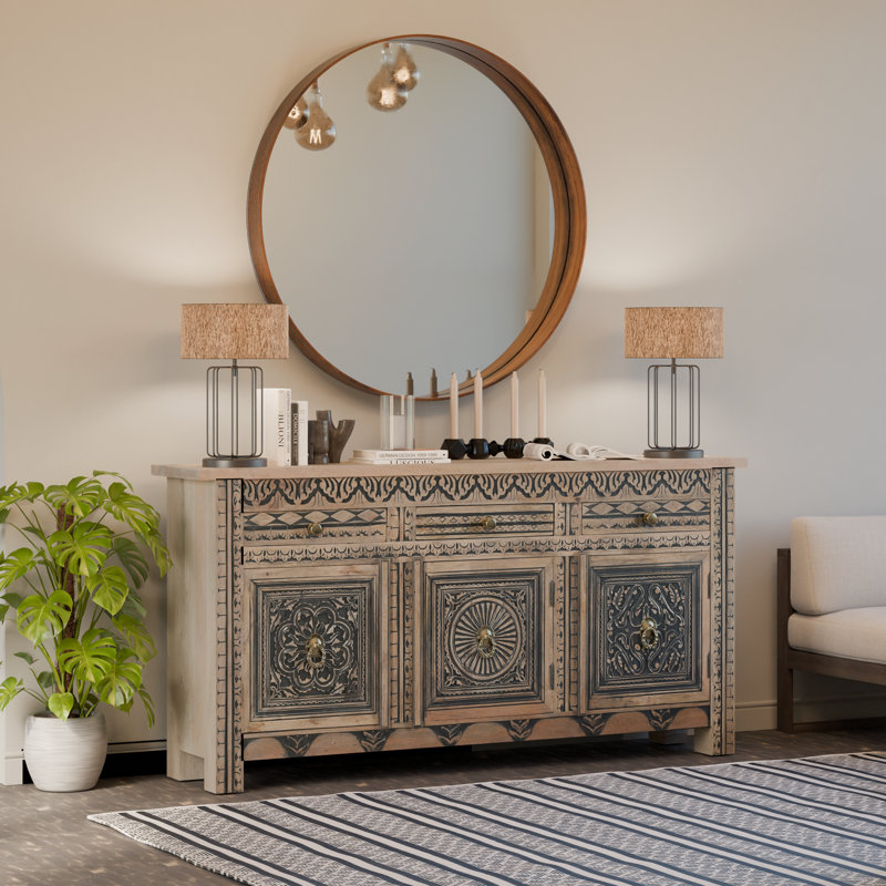 Berlene Solid Wood Sideboard, 76" L