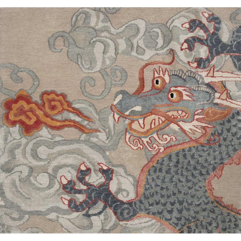 Classic Hand Knotted Oriental Area Rug, Rectangle 8' x 10'