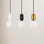 Matsu Single Light Glass Dimmable Pendant
