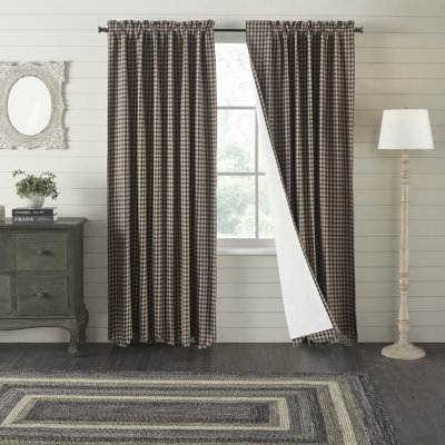  Annie Buffalo Check 100% Cotton Curtain