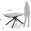 Dalessandro Glass Top Metal Base Dining Table-38094857
