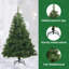  Artificial Hinged Christmas Tree Green PVC, steel-1795394992