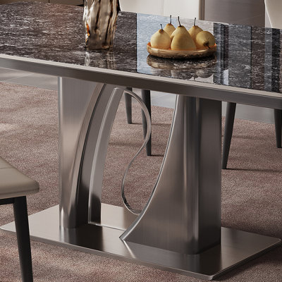 Italian style modern simple home dining table sets
