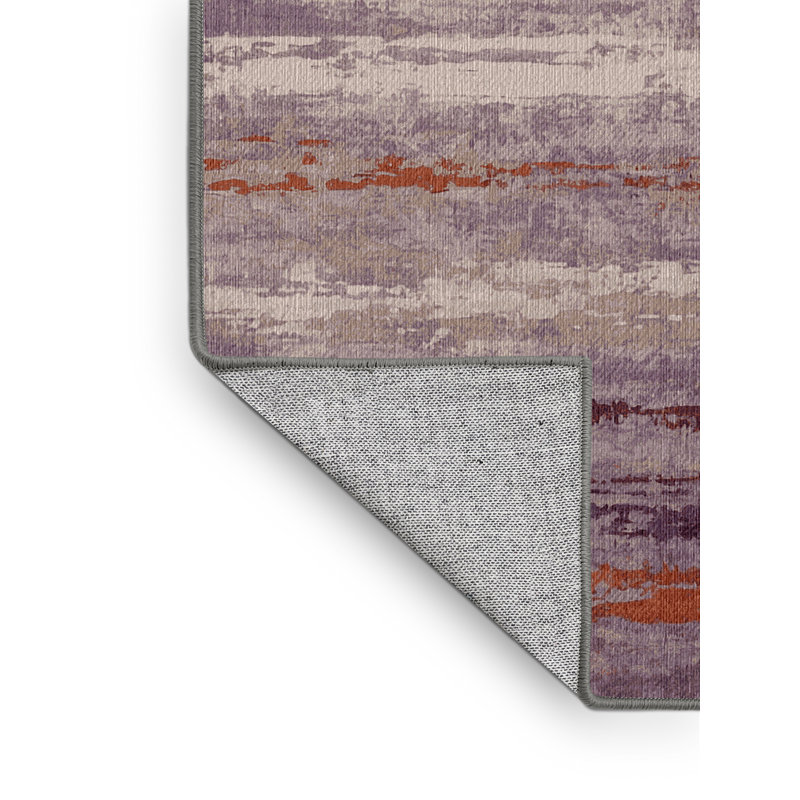 Tapis gris lavable à la machine, Rectangle 6' x 9'