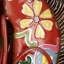 Sculpture de jardin multicolore avec motif floral Monaco