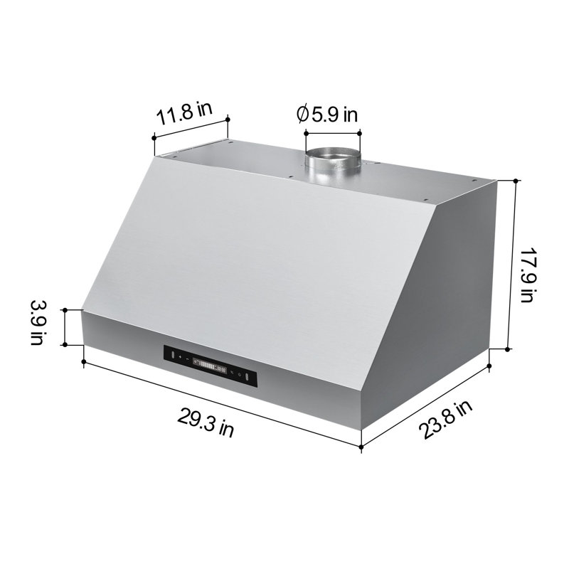 Hotte sous un meuble 30 pouces 900 CFM, sans conduit / conduit avec contrôle tactile Gesture, 9 vitesses disponibles