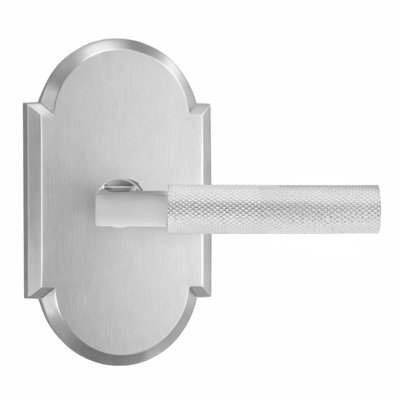 Bravura 846-G2 Knurled Dummy Lever on  Arched  Rose in Satin Nickel