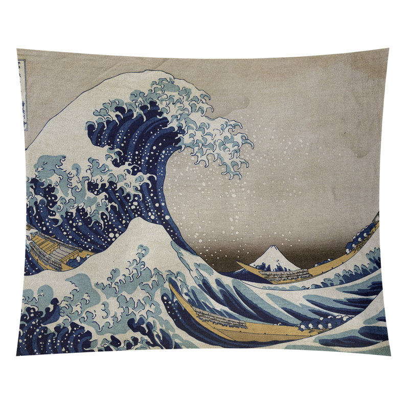 Tapis tissé à la main brun / bleu, H 27,5 po x l 37,5 po, Intérieur