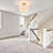 Modern Drum Linen Semi Flush Mount Ceiling Light Fixture-1594074868
