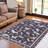 Insect Floral Area Rugs Modern Accent Carpet with Non-Slip Backing, Stain-Resistant Low Pile Floor Cover, Machine Washable Ultra-Soft Indoor Mat for Living Room, Bedroom, Kitchen-1047352408