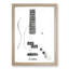 White Bass Guitar - Picture Frame Painting Print-56854901-56854878