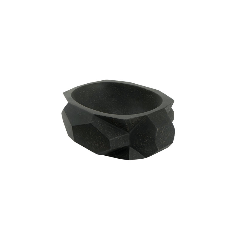 Barclay Kyan 20'' Concrete Specialty Bathroom Sink, Terrazzo Black