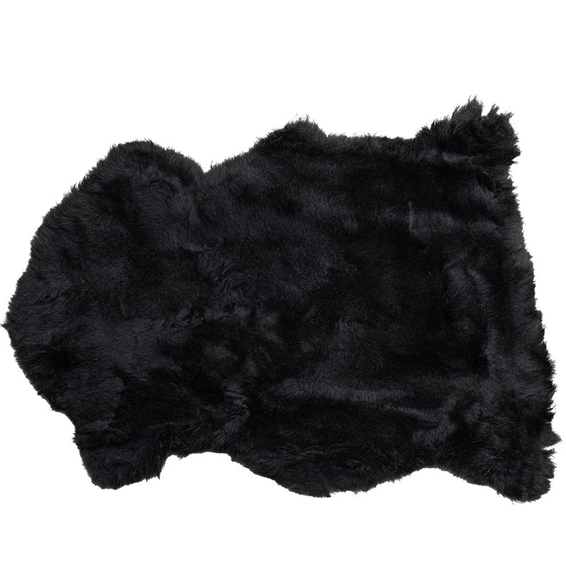 Heidi Sheepskin Black Rug