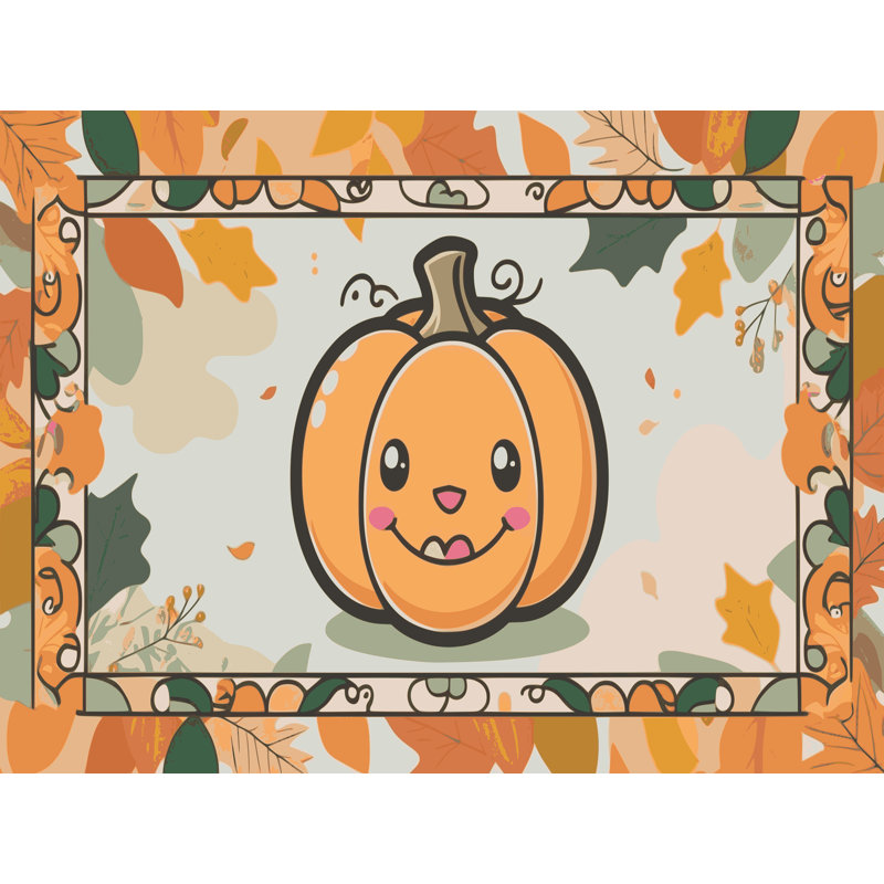 Tapis de vacances d'Halloween The Holiday Aisle®, Rectangulaire 2 pi x 3 pi