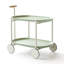 Lune chariot de rangement (vert) Nordic Internet célébrité chariot mobile cuisine simple tablette de rangement double canapé de salon
