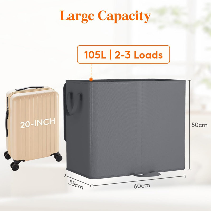 Polyester Laundry Room Organiser, Grey