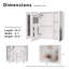 Armoire à pharmacie moderne à DEL avec miroir anti-buée et installation facile-1920809509