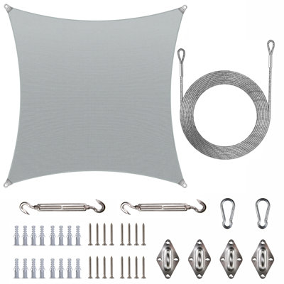Reinforced Super Ring Square Shade Sail