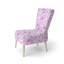 Chaise d'appoint moderne rembourrée rose et mauve rose-1977776286