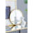 Circle Mirror with Iron Frame-1247909419