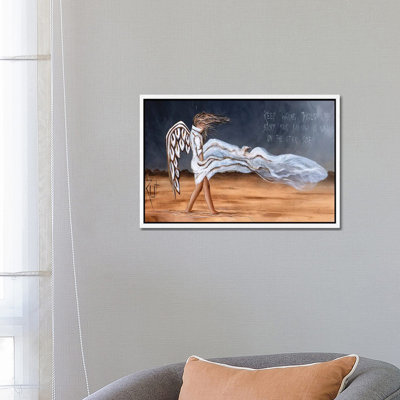 Keep Walking Through the Storm - Graphic Art Print on Canvas