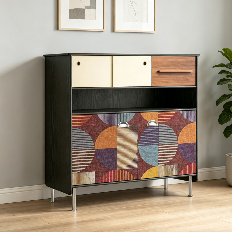 French Retro Simple Style Accent Cabinet