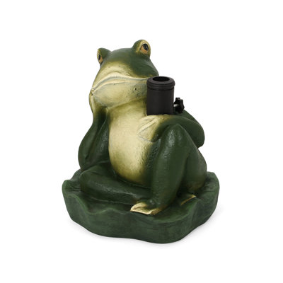 Concrete Frog Umbrella Base - Strong Construction, 13.85 In. Depth, 12.81 Width, 15.58 Height, 59.74 Lb, 19.75 Package 17.5 61.93 Lb Weight Stand , In Weight,