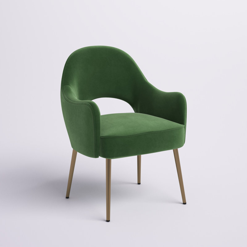 Maison Velvet Armchair, Green Velvet