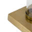 Lampe de table avec cylindre en verre et base piédestal