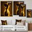 Mannequin de robe d'or élégant II - reproduction sur toile-87371851-87371854