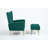Wickham Upholstered Armchair with Ottoman-450941650