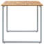 Solid Wood Top Metal Base Dining Table-703112650