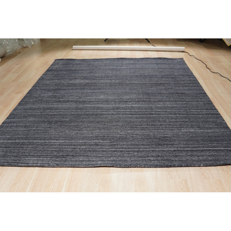 Tapis gris anthracite Lori Baft Gabbeh, Rectangle de 10 pi x 14 pi