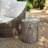 Tivaro Rustic Tree-Stump MGO Side Table