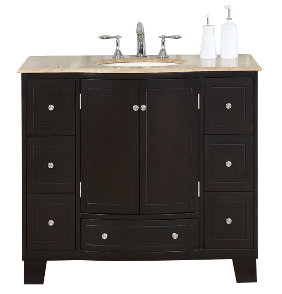 Ensemble de meuble-lavabo simple 40 po Balboa, Ivoire