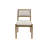 Naleea Two Wood Modern Upholstered Back Chairs, Dining Seats, Brown