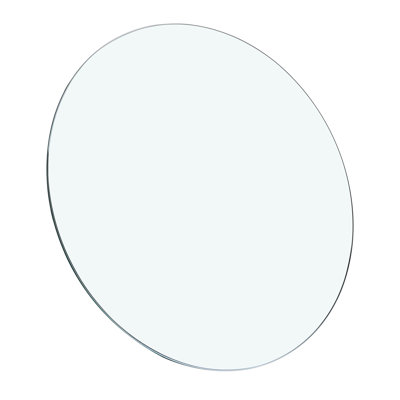 Plateau de table en verre rond de 39,3 pouces, trempé 3/8, structure à haute résistance, supporte facilement les charges lourdes,