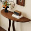 Console en bois massif brun noisette-1849238800