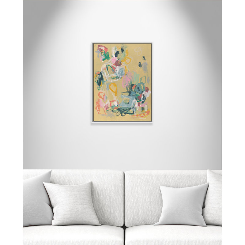 «Living In Colours» par Marisol Evora, Flotteur blanc, L 19,5 po x H 25,5 po