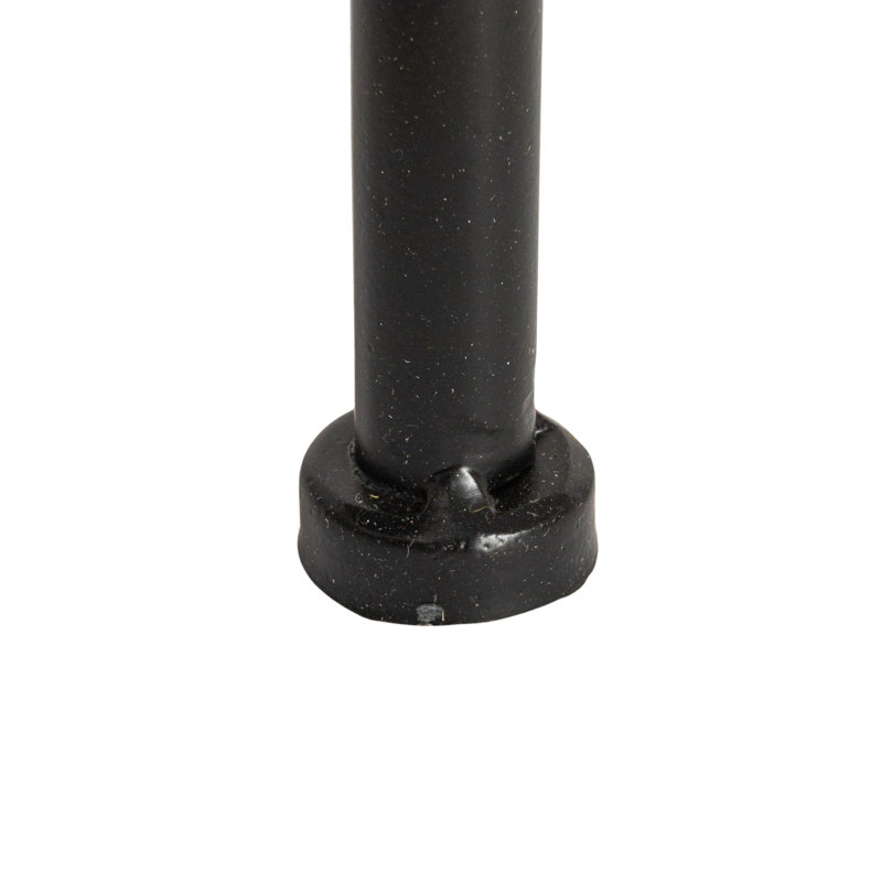 Support ou tablette pour plante en métal arqué moderne Kesini avec 3 plateaux ronds amovibles, Noir