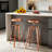 Juddson Swivel Bar Stool Set Of 2 with Metal Frame, Counter Height Bar Stools for  Kitchen Island Counter-555734883