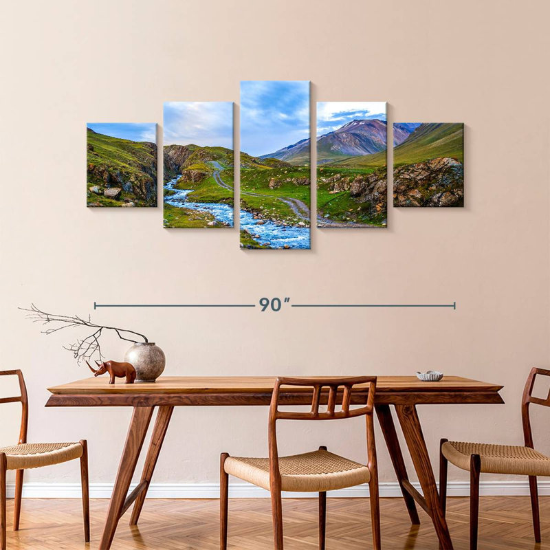 Mountain River Stream, 42" H x 92" W