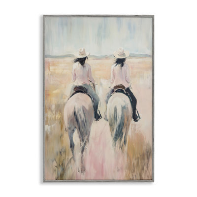 «Twin Cowgirl Riders», estampe numérique, conception par Heidi Kuntz