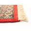 Tapis décoratif en laine de conception unique noué à la main New Age de 3 pi 1 po X 4 pi 10 po en rouge