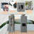 24" Outdoor Water Fountain With Led Lights, 5-tier Bamboo Joint Design Bowl Garden Fountain, Modern Cascading Waterfall For Garden, Patio, Backyard, Deck, Porch And Home Decor-2060817932
