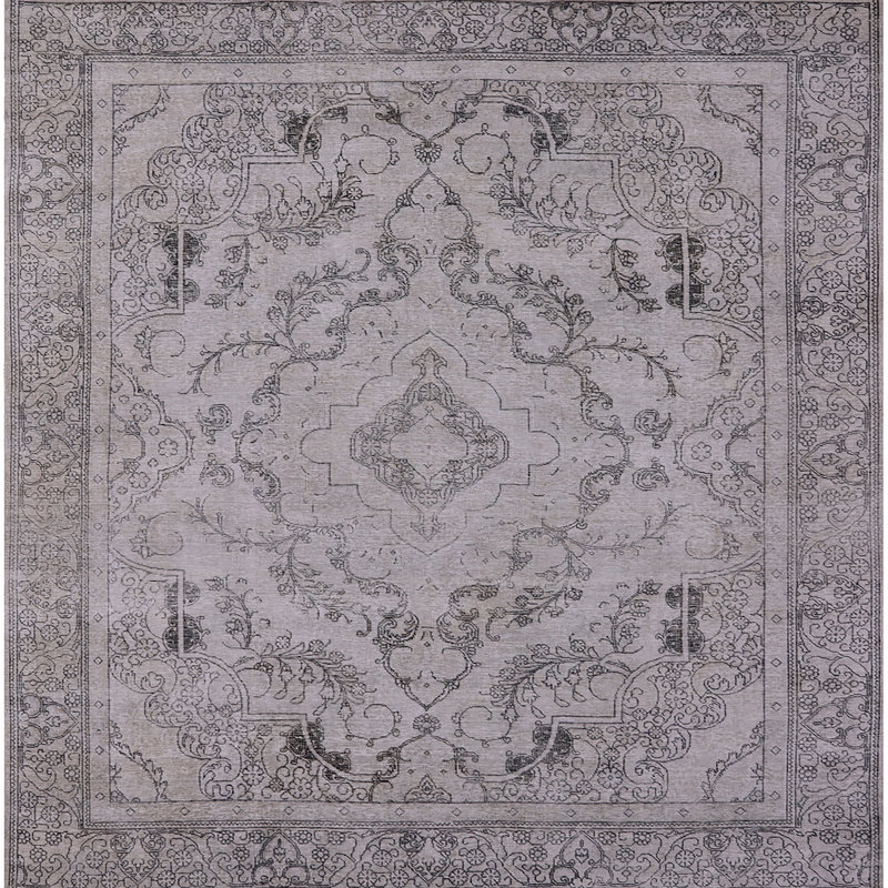 Tapis gris Sabra, Carré 6 pi